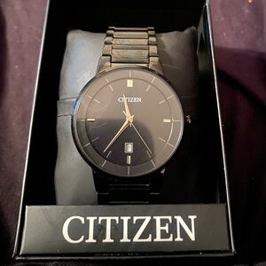 Citizen Black Stainless Steel Watch